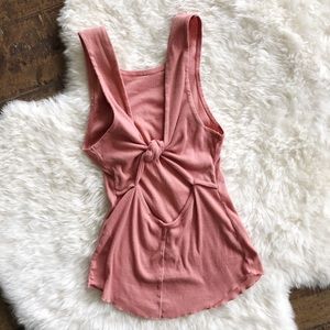 Free People Knotted Back Tank